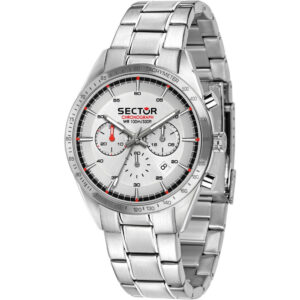 SECTOR 770 uomo CHRONO data Uomo Silver acciaio R3273616005 NUOVO