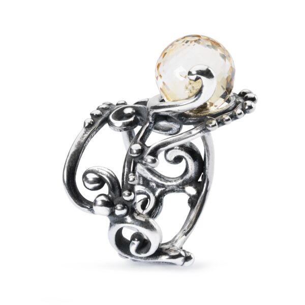 Trollbeads anello Quarzo Citrino Museo Argento 925