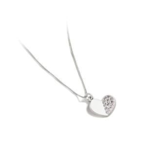 collana cuore oro 18 kt zirconi ambrosia gioielli by comete