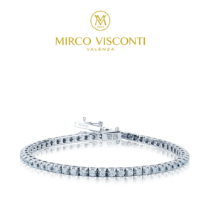 MIRCO VISCONTI TENNIS IN ORO BIANCO CON DIAMANTI DA DONNA NUOVO