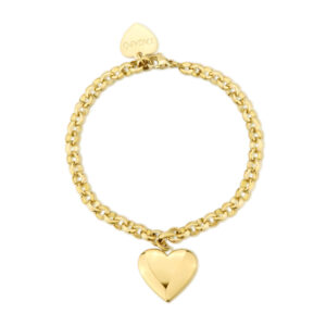 BRACCIALE S'AGAPO CUORE DORATO COLLEZIONE STELLAR DA DONNA