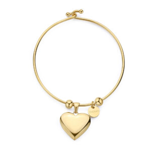 BRACCIALE S'AGAPO CUORE RIGIDO DORATO COLLEZIONE STELLAR DONNA NUOVO