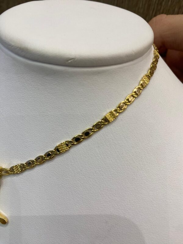 COLLANA IN ORO GIALLO CON CROCE UOMO GR 23.25 NUOVO - immagine 3