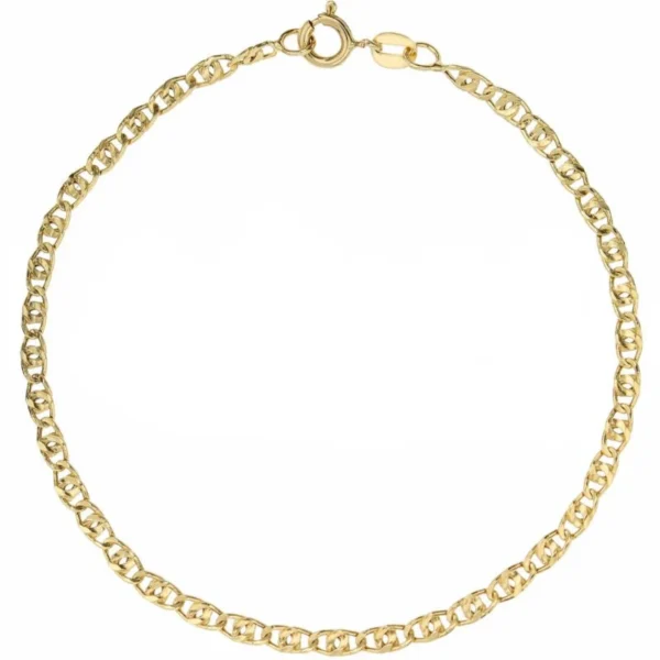 Bracciale occhio di tigre per bambini oro 18kt