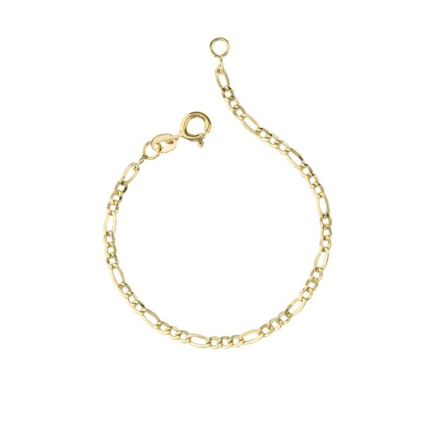 bracciale in Oro Giallo 18 kt è un gioiello di alta qualità Made in Italy, perfetto per chi ama lo stile classico e senza tempo. Realizzato con la tradizionale maglia tre + uno lucida