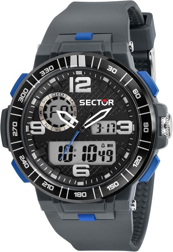 OROLOGIO SECTOR DIGITALE BLU EX-28 SILICONE GIRGIO DA RAGAZZO NUOVO