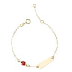 BRACCIALE TARGA COCCINELLA PER BIMBI ORO GIALLO 18 KT