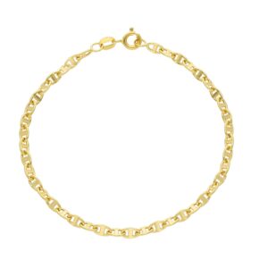 Bracciale maglia traversino oro 18 kt bambini