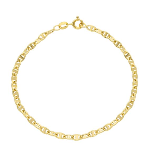 Bracciale maglia traversino oro 18 kt bambini