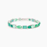 BRACCIALE MABINA SANTORINI VERDE CON ZIRCONI IN ARGENTO DA DONNA NUOVO