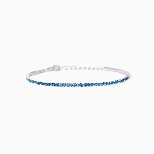 MABINA BRACCIALE MINI TENNIS CELESTE DA DONNA NUOVO